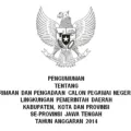 Pengumuman CPNS Jawa Tengah 2014