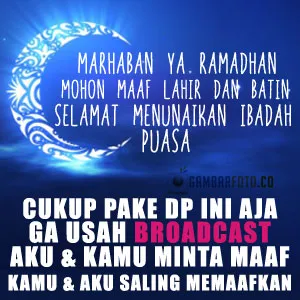 DP BBM Lucu Ucapan Ramadhan Terbaru