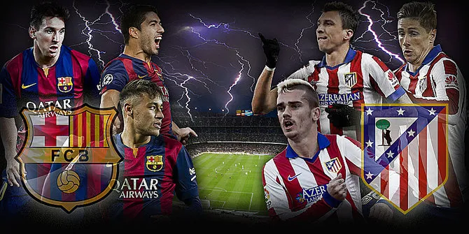 Hasil Barcelona VS Atletico Madrid Skor Liga Champions Tadi Malam