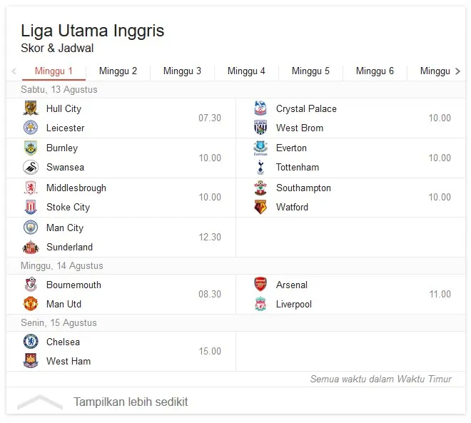 Liga Inggris 2016