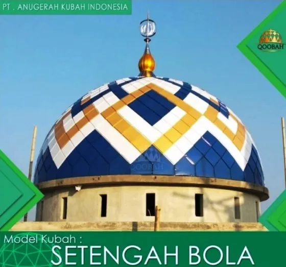 Model Kubah Masjid Setengah Bola