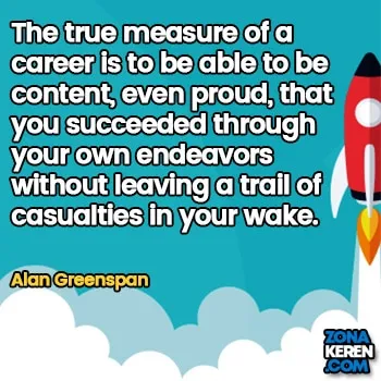 Gambar Caption Kata Bijak Karir Bahasa Inggris Career Quotes Arti Terjemahan Alan Greenspan