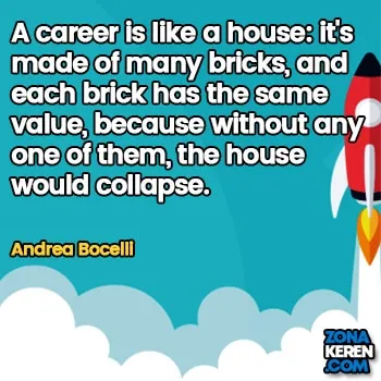 Gambar Caption Kata Bijak Karir Bahasa Inggris Career Quotes Arti Terjemahan Andrea Bocelli