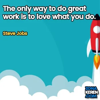 Gambar Caption Kata Bijak Karir Bahasa Inggris Career Quotes Arti Terjemahan Steve Jobs