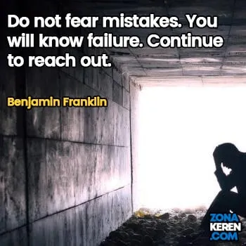 Gambar Caption Kata Bijak Kegagalan Bahasa Inggris Failure Quotes Arti Terjemahan Benjamin Franklin