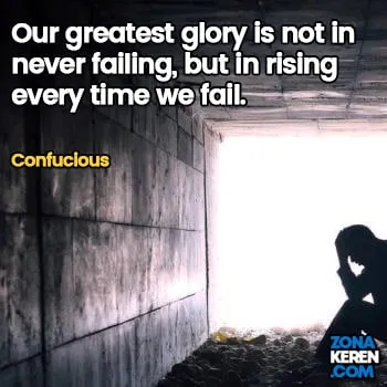Gambar Caption Kata Bijak Kegagalan Bahasa Inggris Failure Quotes Arti Terjemahan Confucious