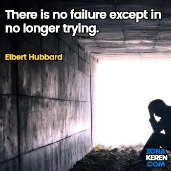 Gambar Caption Kata Bijak Kegagalan Bahasa Inggris Failure Quotes Arti Terjemahan Elbert Hubbard