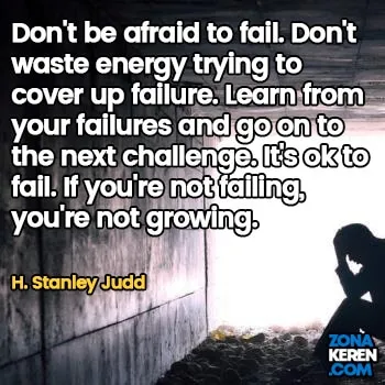Gambar Caption Kata Bijak Kegagalan Bahasa Inggris Failure Quotes Arti Terjemahan H Stanley Judd
