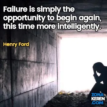 Gambar Caption Kata Bijak Kegagalan Bahasa Inggris Failure Quotes Arti Terjemahan Henry Ford