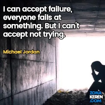 Gambar Caption Kata Bijak Kegagalan Bahasa Inggris Failure Quotes Arti Terjemahan Michael Jordan