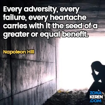 Gambar Caption Kata Bijak Kegagalan Bahasa Inggris Failure Quotes Arti Terjemahan Napoleon Hill
