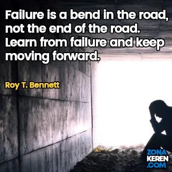 Gambar Caption Kata Bijak Kegagalan Bahasa Inggris Failure Quotes Arti Terjemahan Roy T Bennett