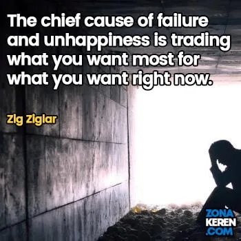 Gambar Caption Kata Bijak Kegagalan Bahasa Inggris Failure Quotes Arti Terjemahan Zig Ziglar