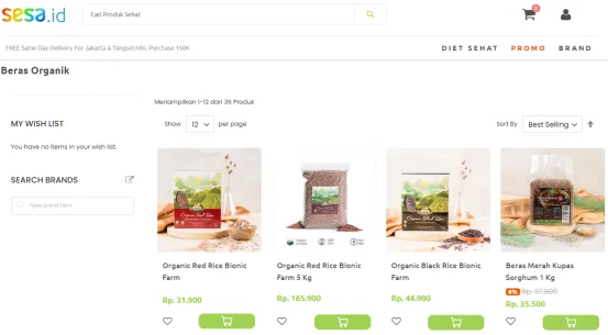 Dapatkan Beras Organik Berkualitas di SESA
