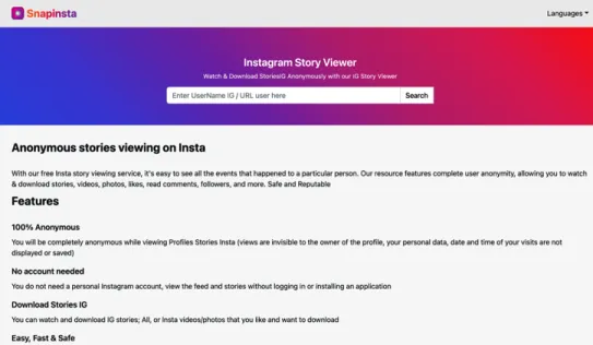 Gunakan SnapInsta