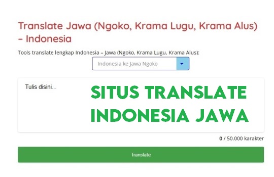 Situs Translate Indonesia Jawa Pilihan Kami