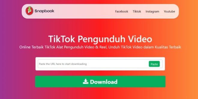 SnapBook.id Mengunduh Video TikTok dengan Kemudahan dan Kualitas Terbaik