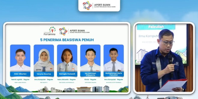 Universitas Pertamina Sambut 15 Talenta Muda lewat Beasiswa APERTI BUMN 2026
