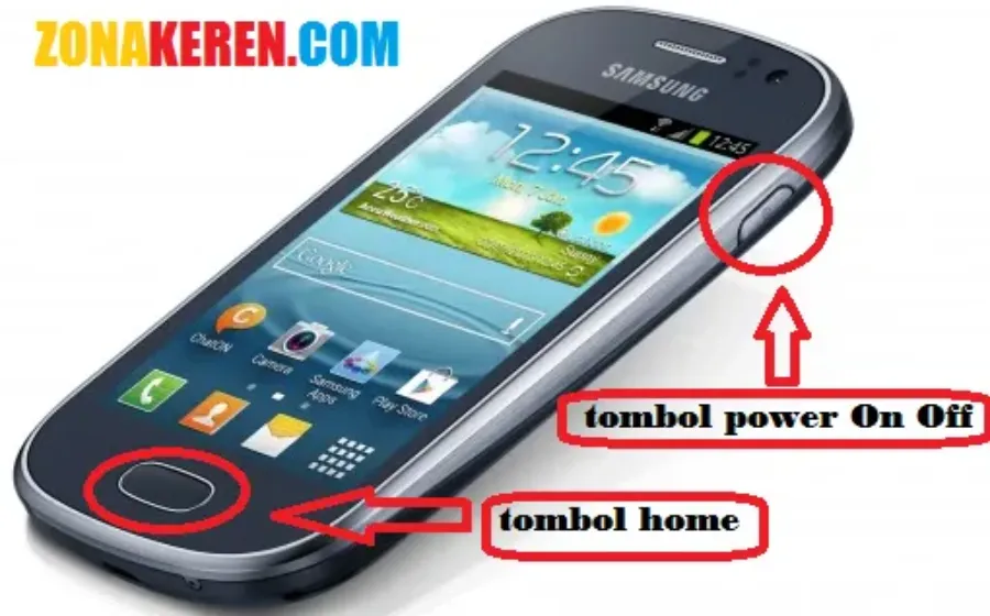 Cara Mengambil ScreenShot Layar HP Android Galaxy Fame