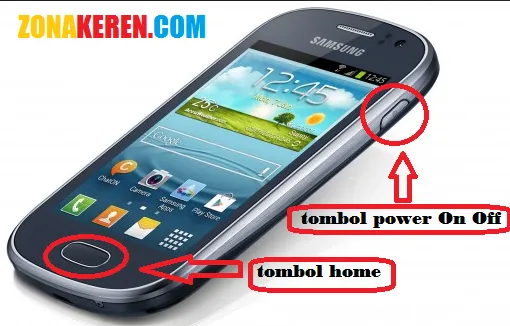 Cara Mengambil ScreenShot Layar HP Android Galaxy fame