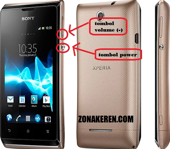 Cara Mengambil ScreenShot Layar HP Android Xperia E Dual